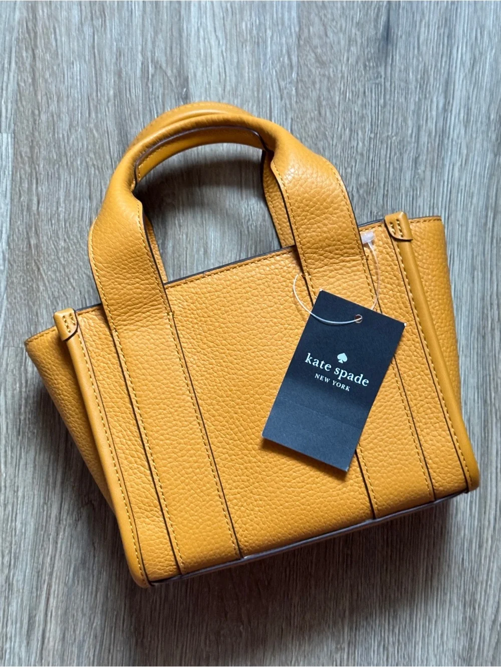 Kate Spade New York Kip Pebble‎ Leather Mini Tote KL936 Squash Blossom Crossbody